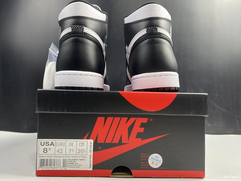 1 White Retro (2014) Black 555088-010 Jordan  1108